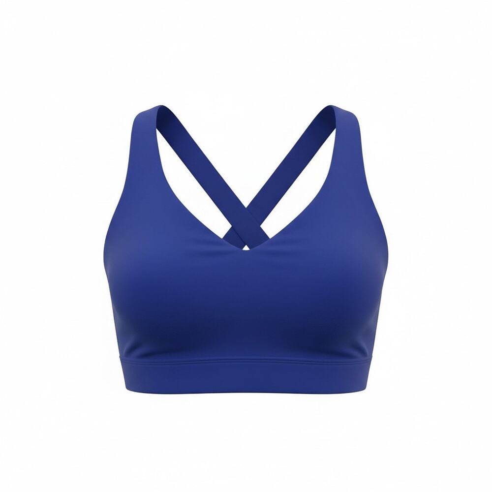 Lululemon Cobalt Blue Sports Bra Strappy Cross Back Size 4-6 XS/S